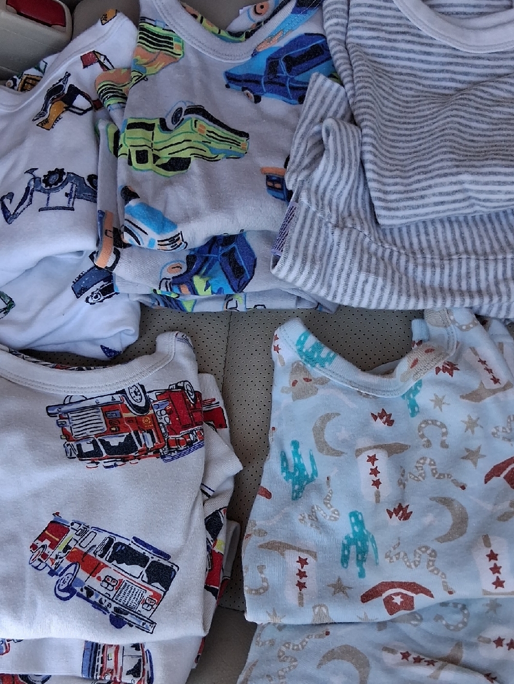 Pajama Bundle with Truck and Car Prints - Mixed Colors